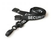 Ultraclip keycord 16mm zwart security m. breekbeveiliging en plastic haak, pk a 100 st